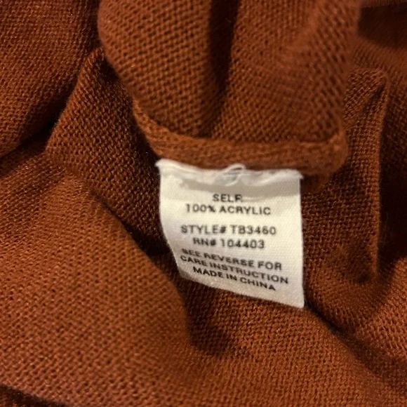MINE rust high low sweater size M - Picture 5 of 5